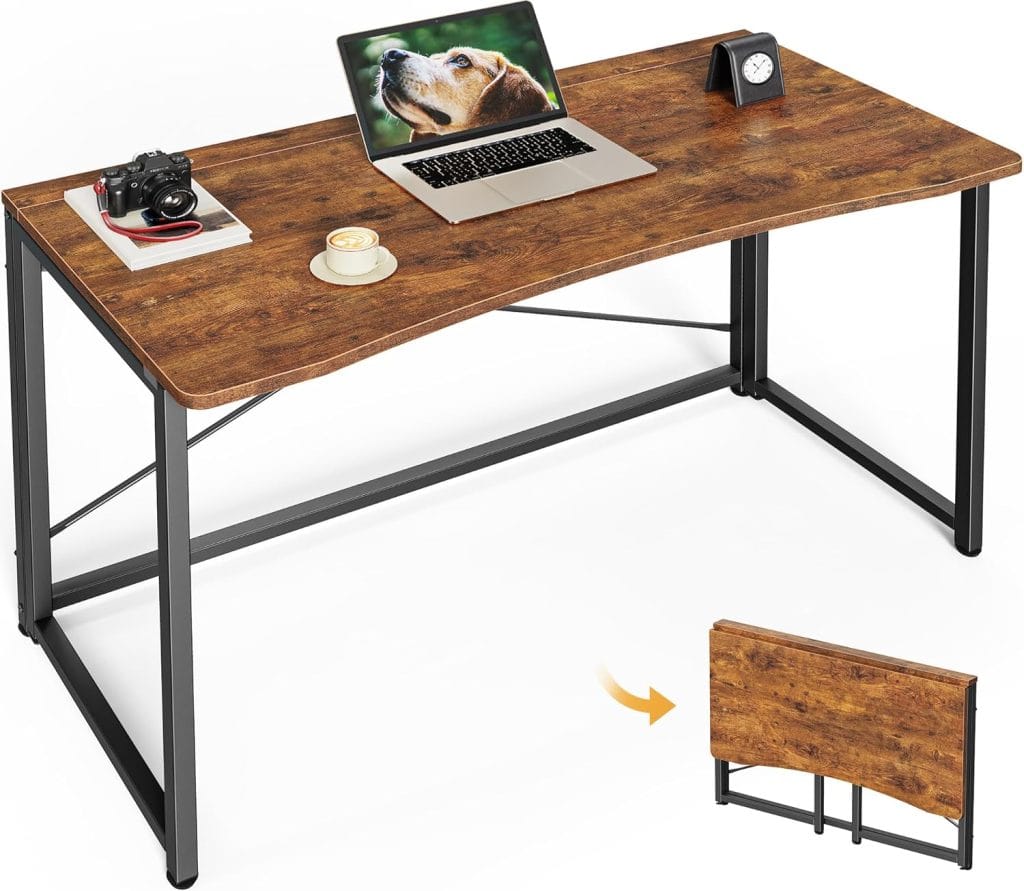 Huuger 39.3-Inch Folding Desk for Small Spaces