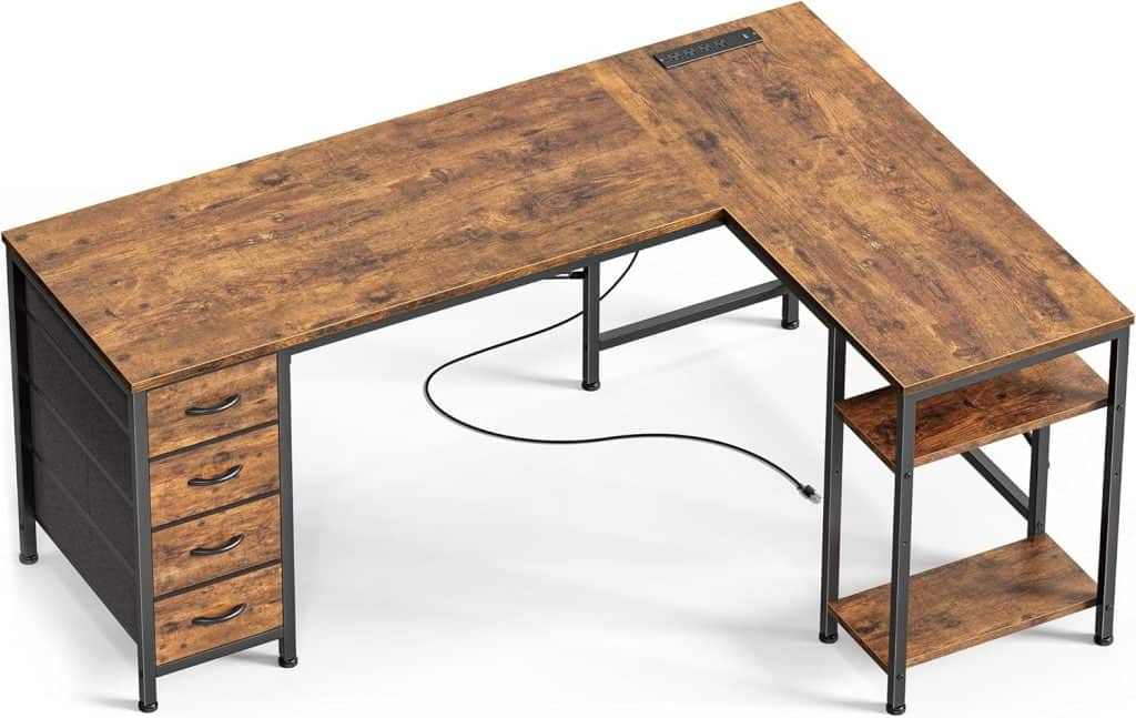 Huuger 55 Inch L Shaped Desk
