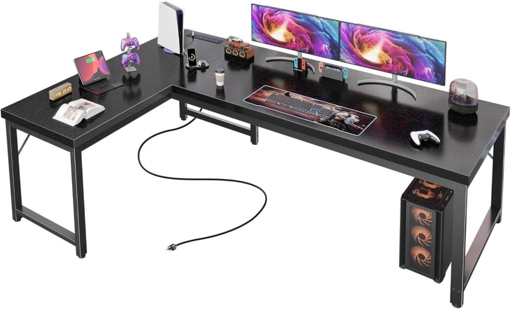 Huuger 63-Inch Reversible L-Shaped Computer Desk