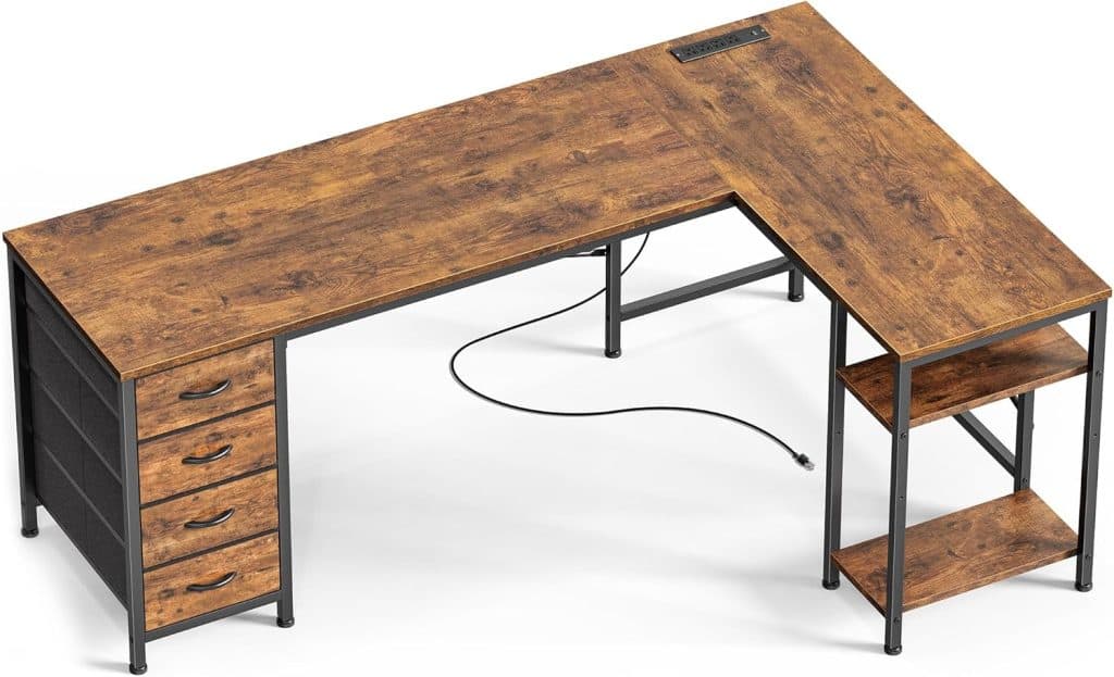 Huuger 63-Inch Reversible L Shaped Desk