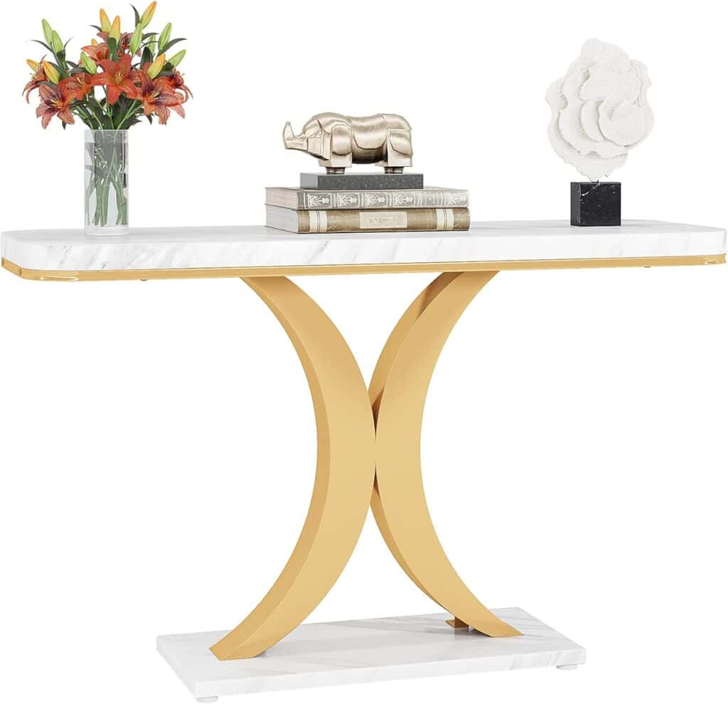 LITTLE TREE 39-Inch Narrow Entryway Console Table