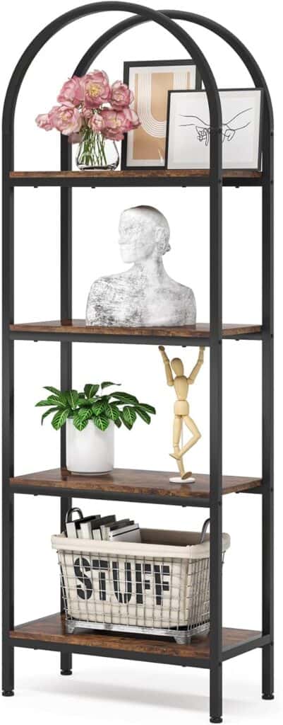 LITTLE TREE 4-Tier Arched Bookshelf