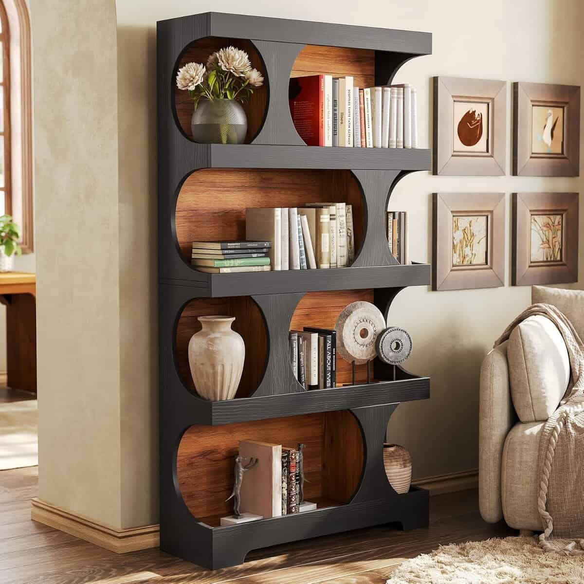 LITTLE TREE 4-Tier Large Bookshelf