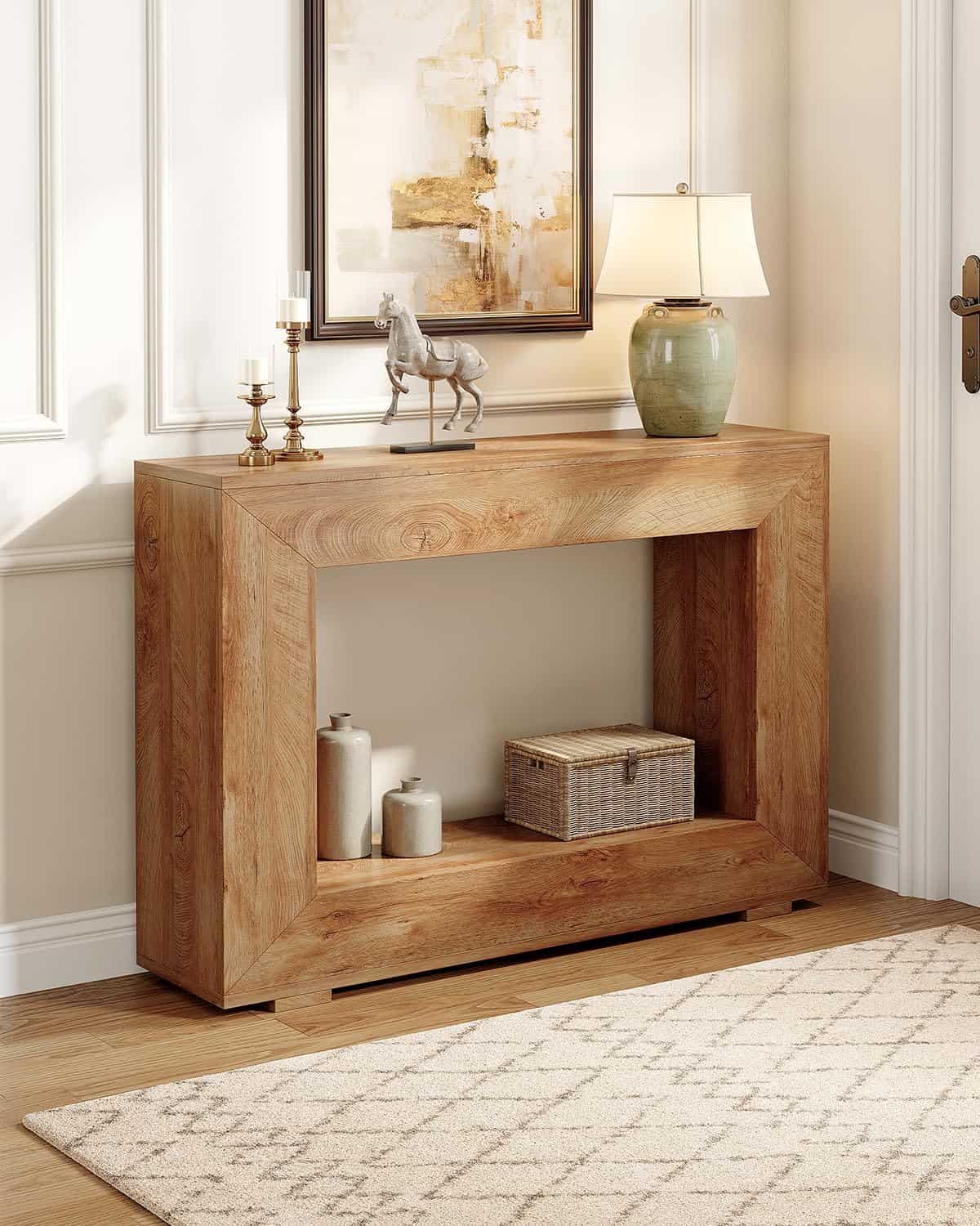 LITTLE TREE 47-Inch Beige Console Table