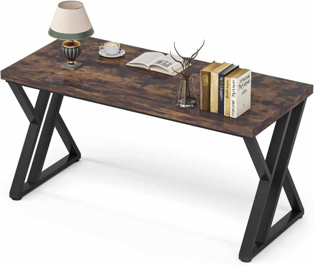 LITTLE TREE 55-Inch Industrial Computer Desk