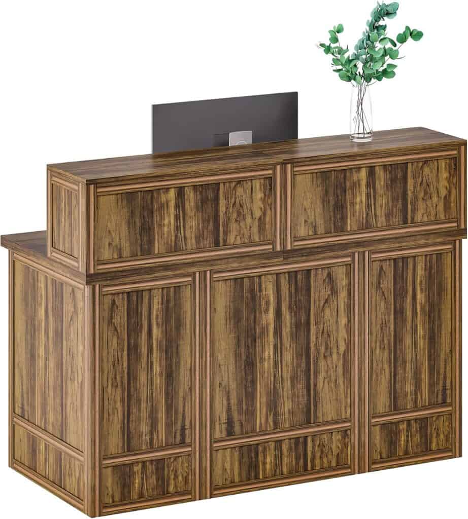 LITTLE TREE 57-Inch Reception Desk-Brown