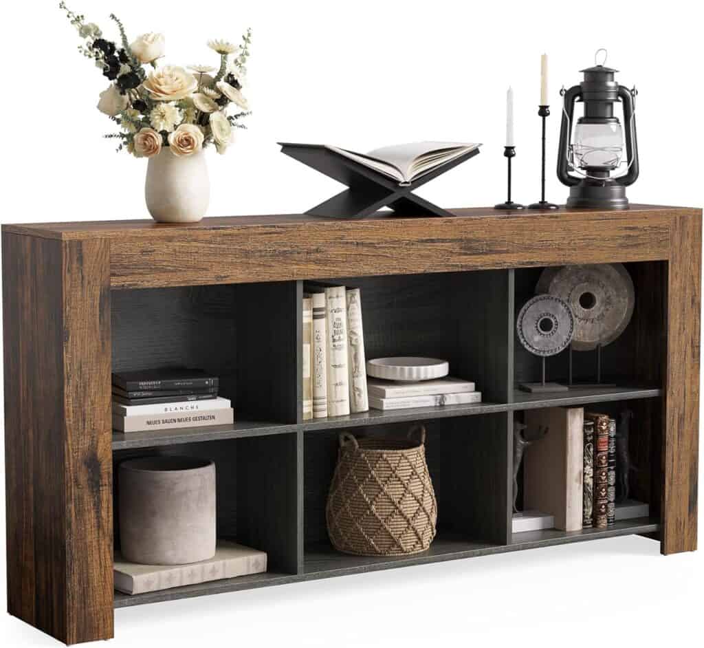 LITTLE TREE 63-Inch Farmhouse Console Table