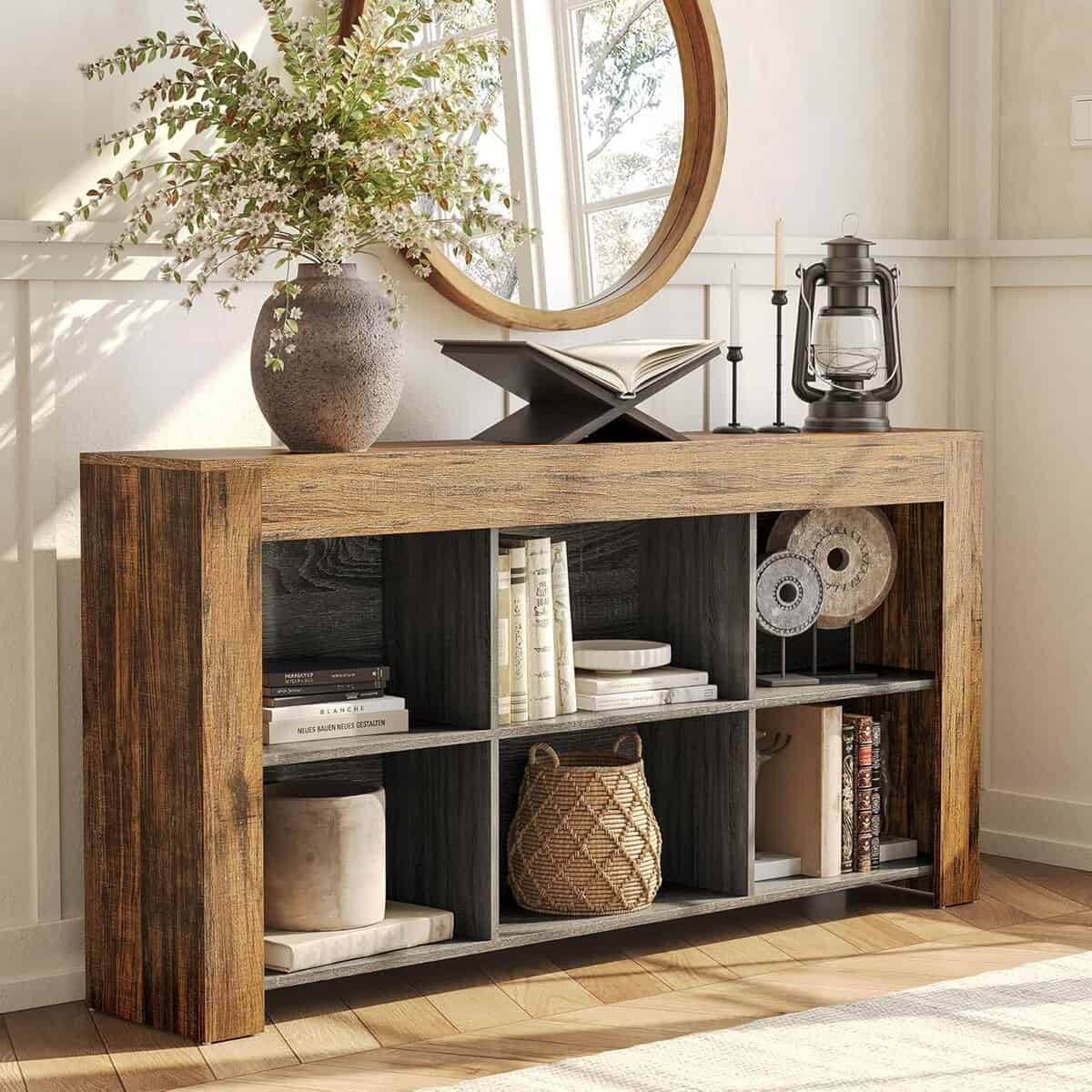 LITTLE TREE 63-Inch Farmhouse Console Table