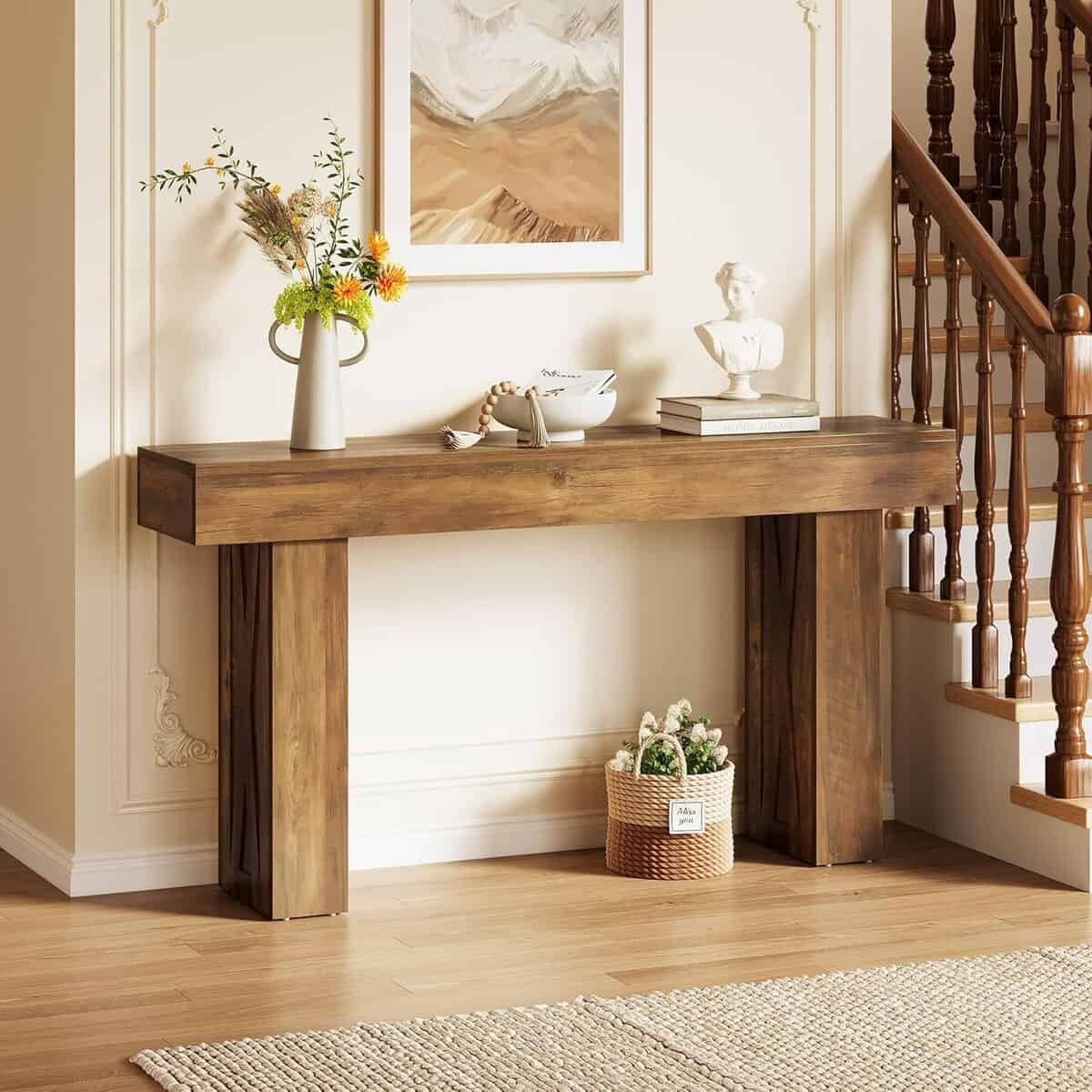 LITTLE TREE 63-Inch Narrow Console Table