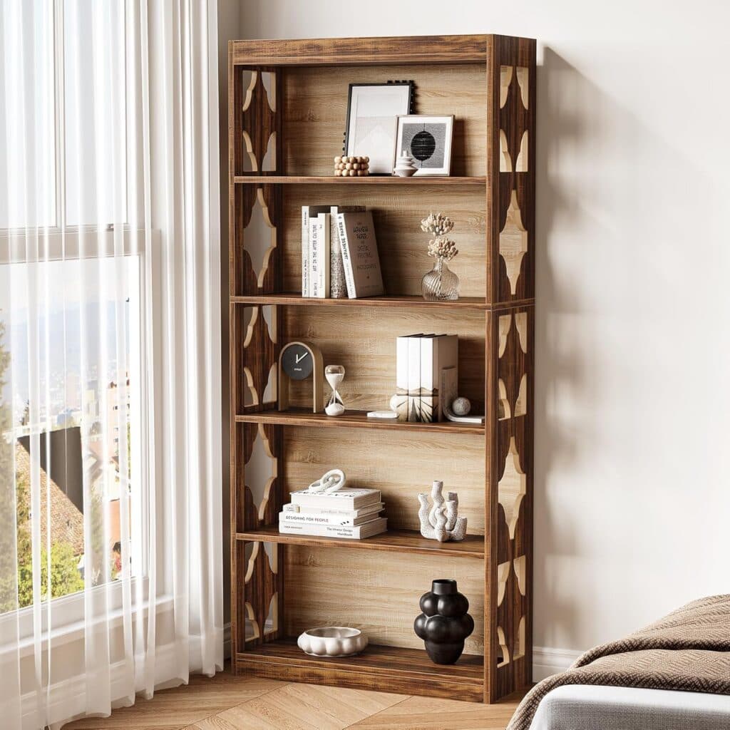 LITTLE TREE 69.9″ Vintage Tall Bookshelf