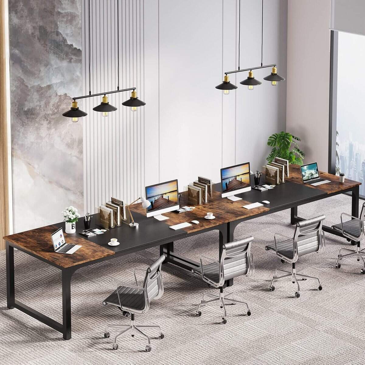LITTLE TREE 70.8 Inch Extra Large Executive Desk