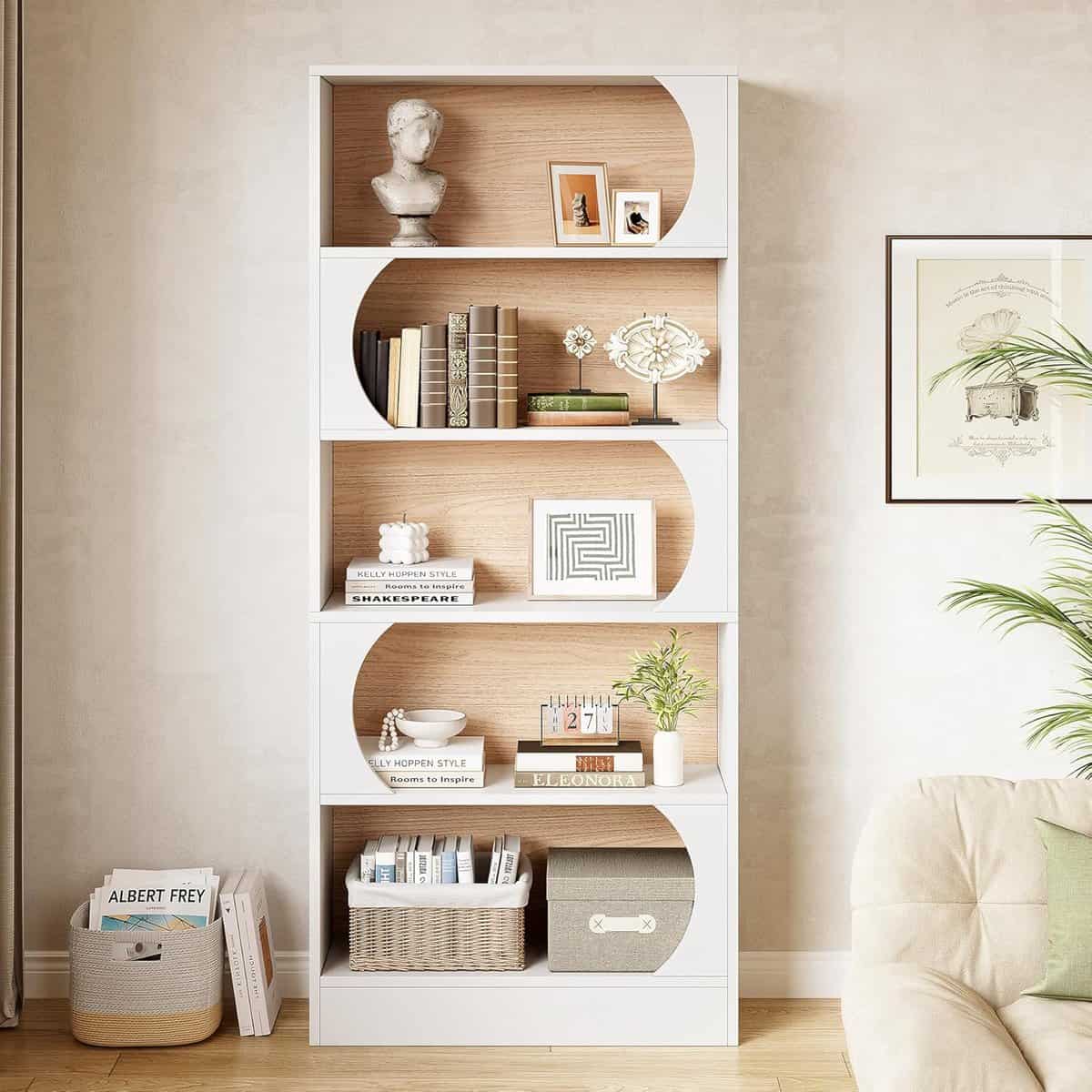 LITTLE TREE 70.8-Inch Modern Bookshelf