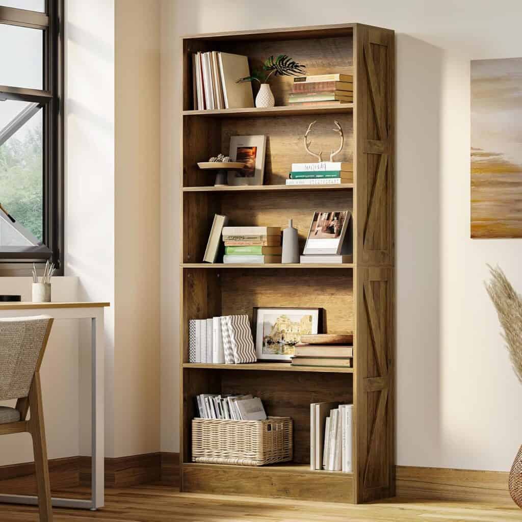 LITTLE TREE 70.87-Inch Tall Farmhouse Bookcase
