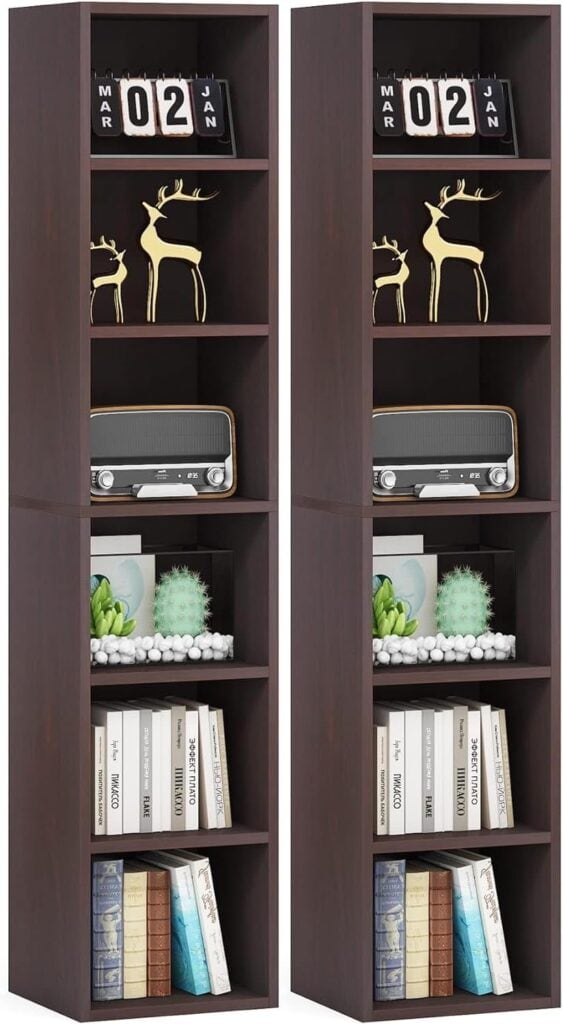 LITTLE TREE 70.9-Inch Bookcase Set of 2