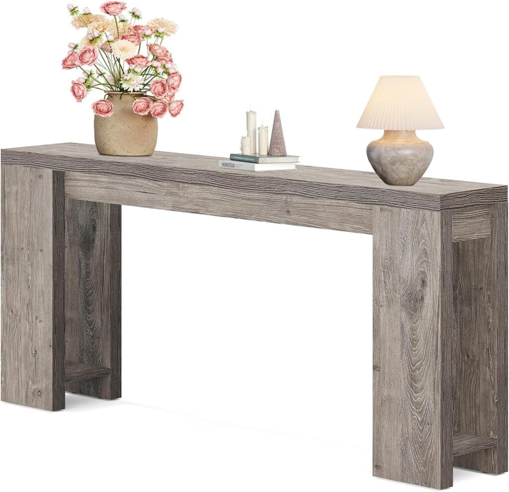 LITTLE TREE 70.9-Inch Grey Console Table