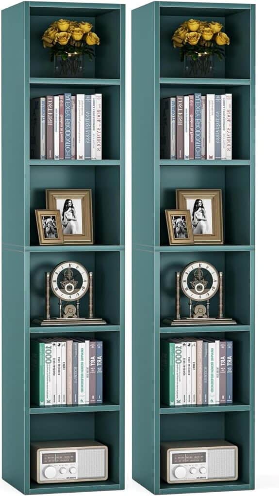 LITTLE TREE 70.9-Inch Narrow Bookcase Set