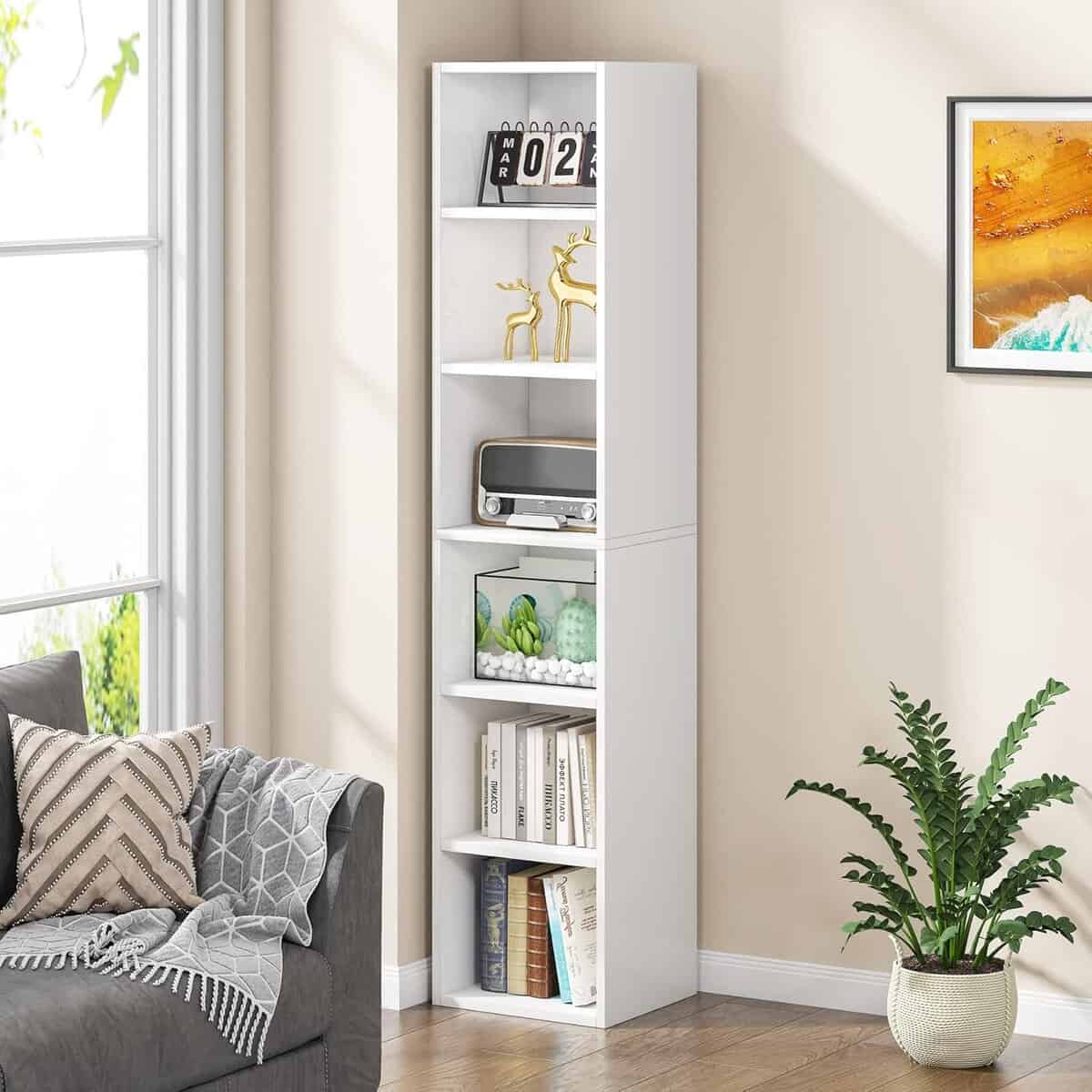 LITTLE TREE 70.9” Tall Narrow Bookcase