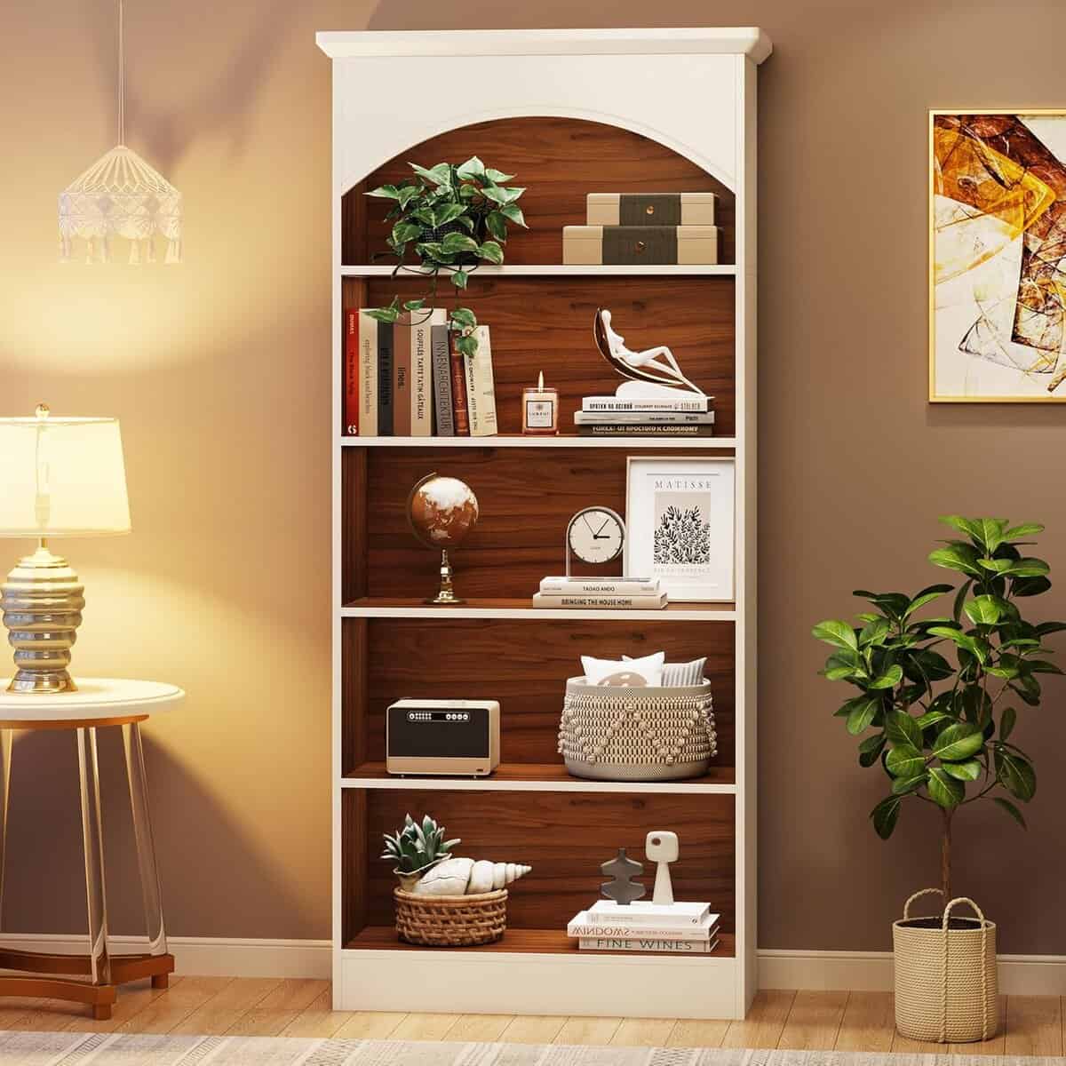LITTLE TREE 70.9" White Bookcase
