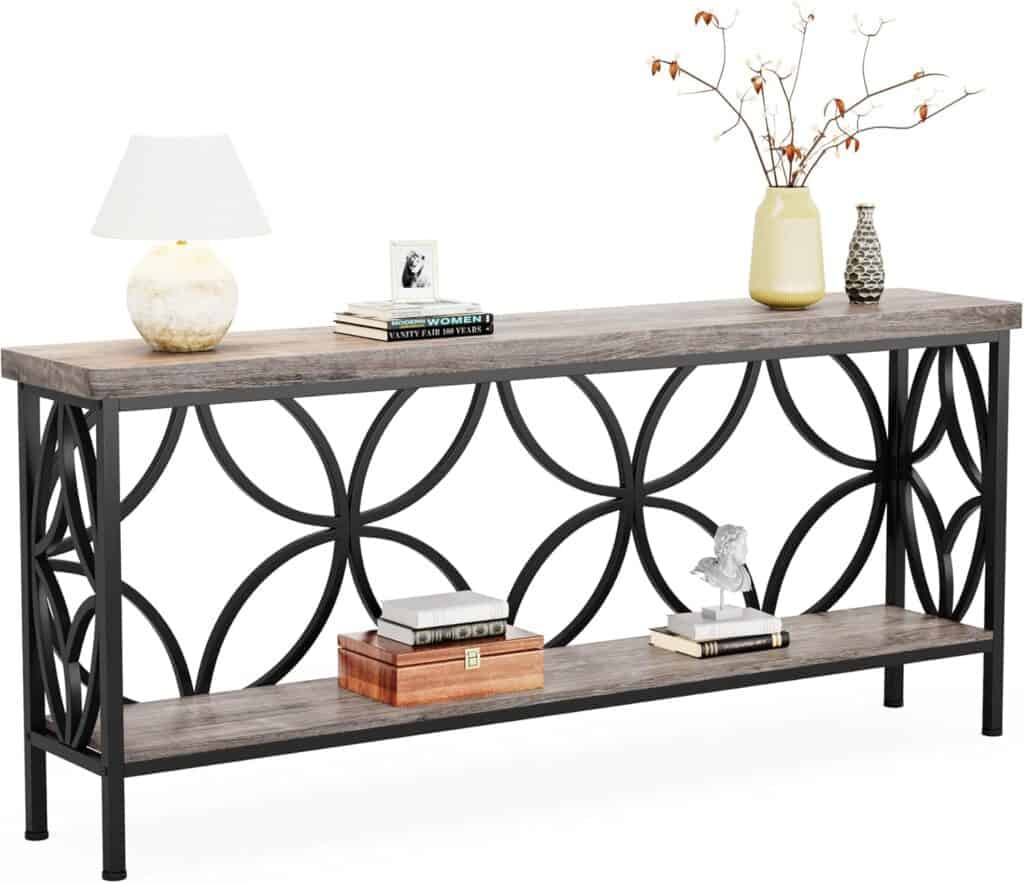 LITTLE TREE 70.9″ Industrial Sofa Console