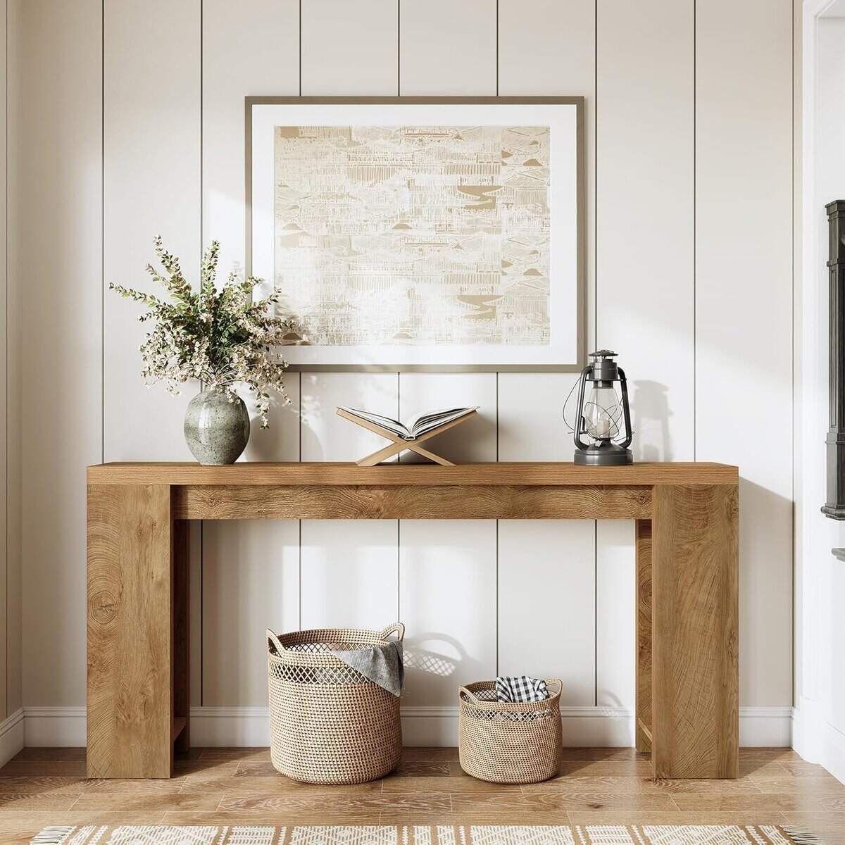 LITTLE TREE 71-Inch Farmhouse Console Table