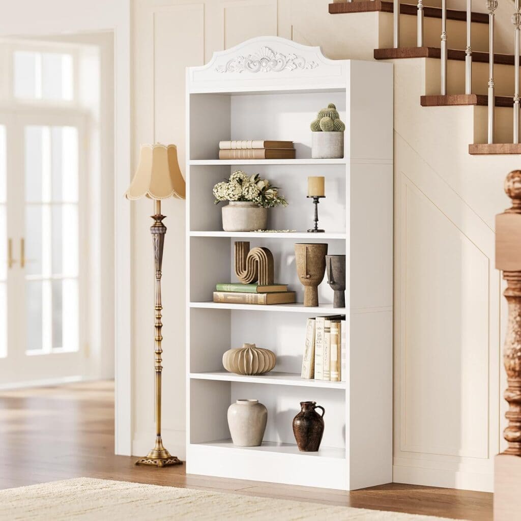 LITTLE TREE 73-Inch Modern 5-Tier Bookcase
