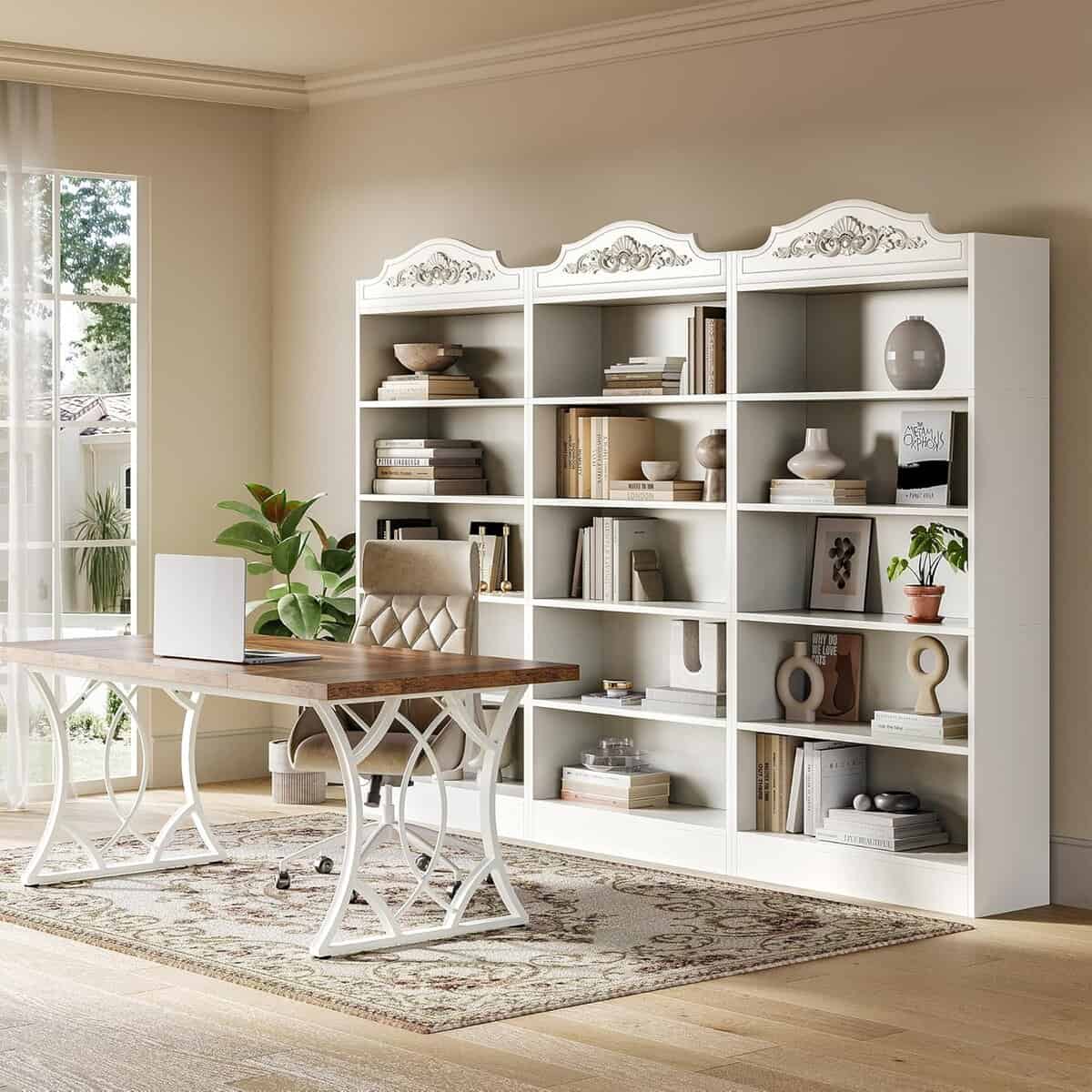 LITTLE TREE 73-Inch Modern 5-Tier Bookcase