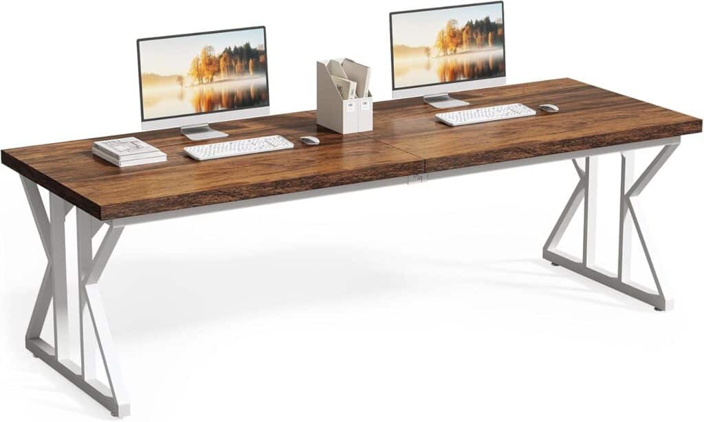 LITTLE TREE 78.7-Inch Executive Desk