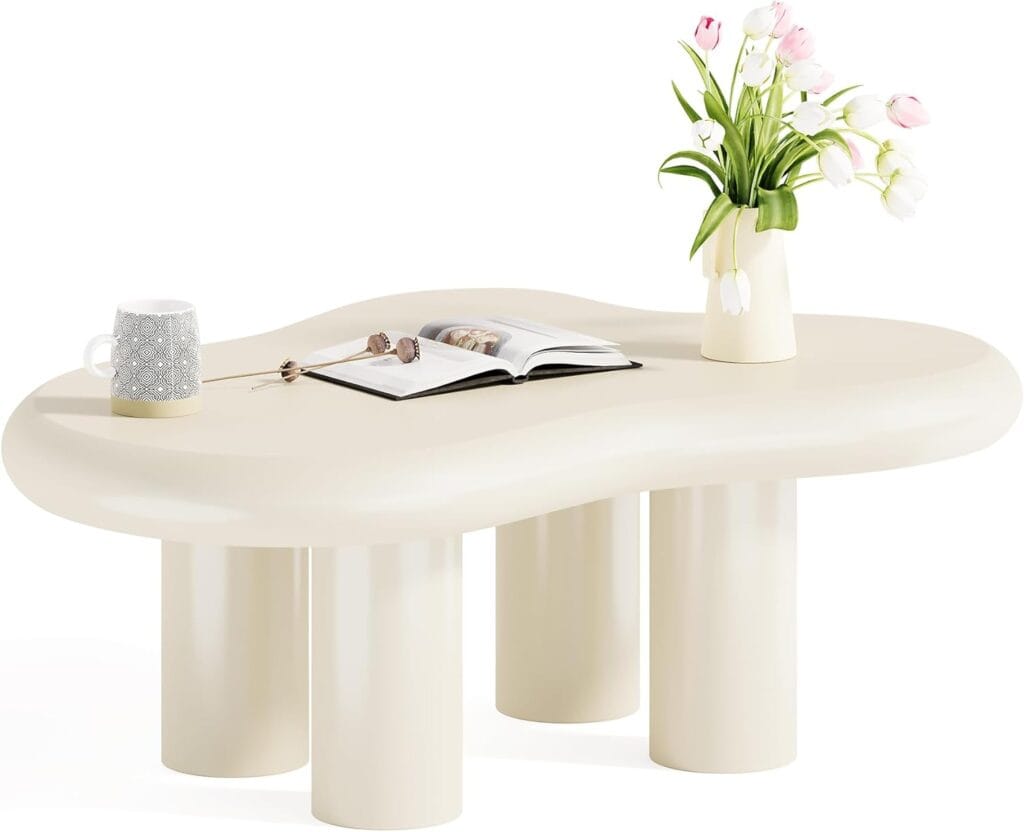 LITTLE TREE Cloud-Shaped White Coffee Table