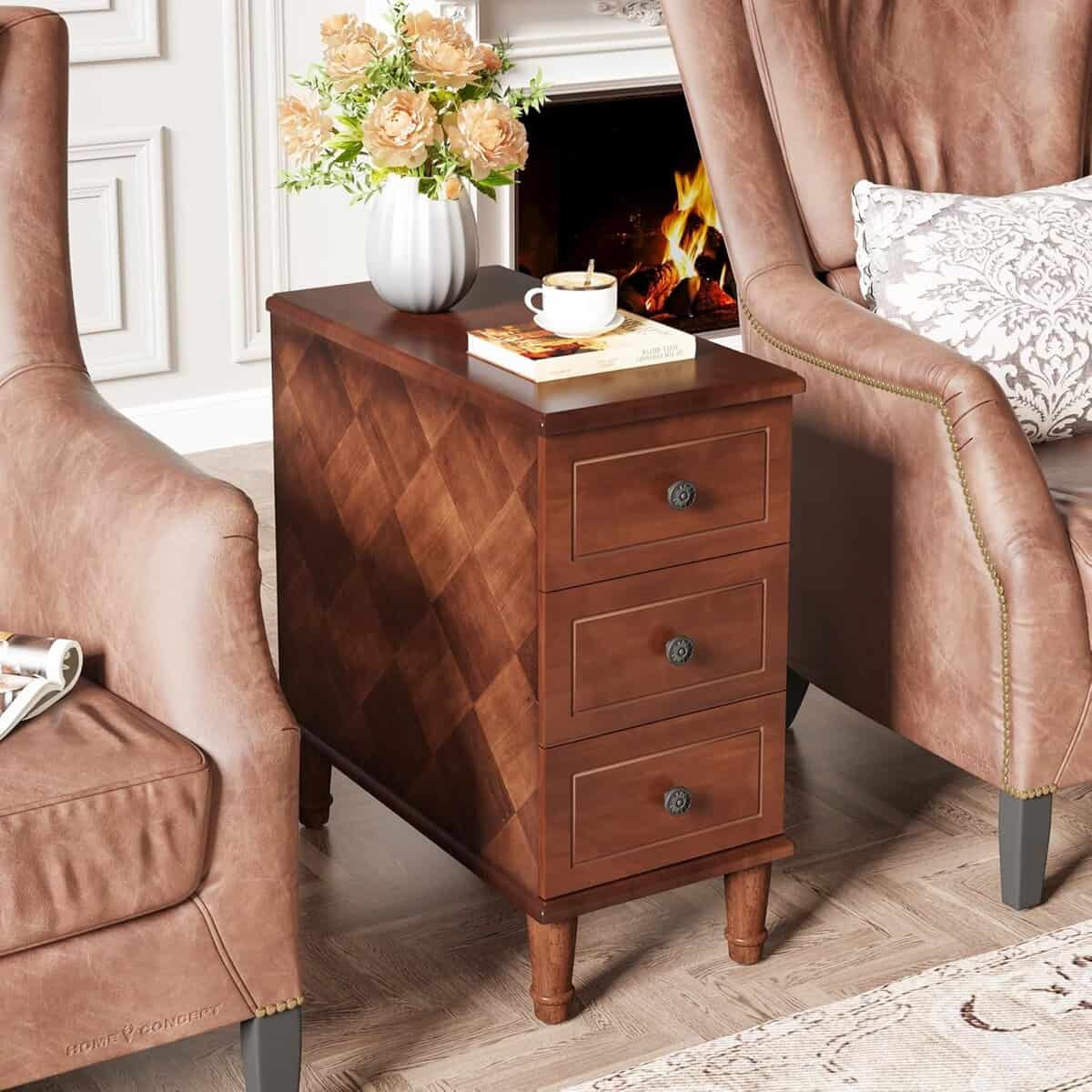 LITTLE TREE Fully Assembled End Table-Brown