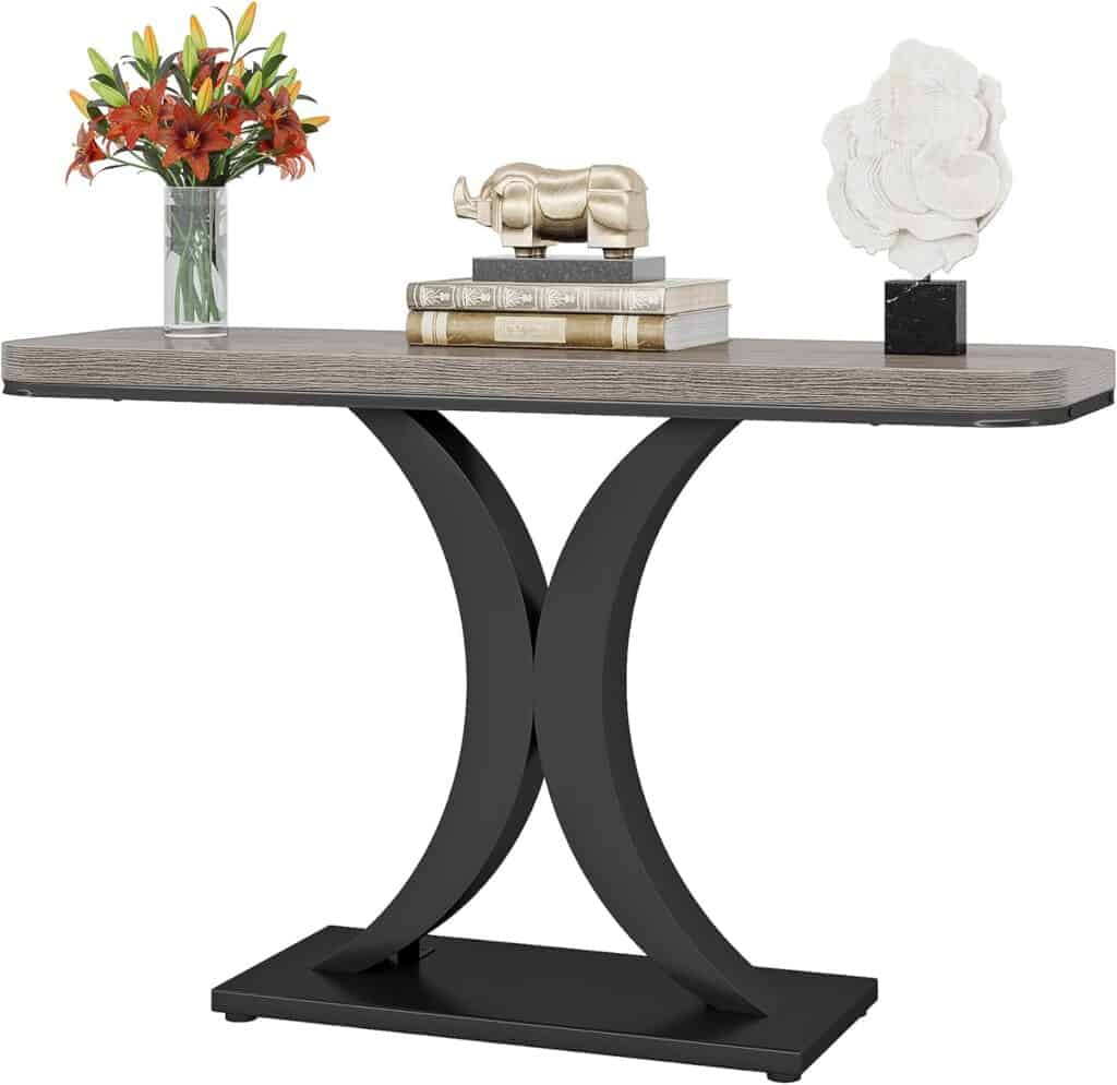 LITTLE TREE Industrial Entryway Console Table