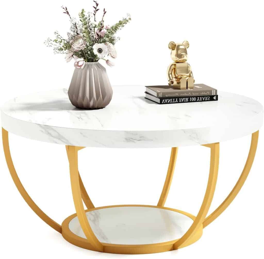 LITTLE TREE Round Coffee Table-White