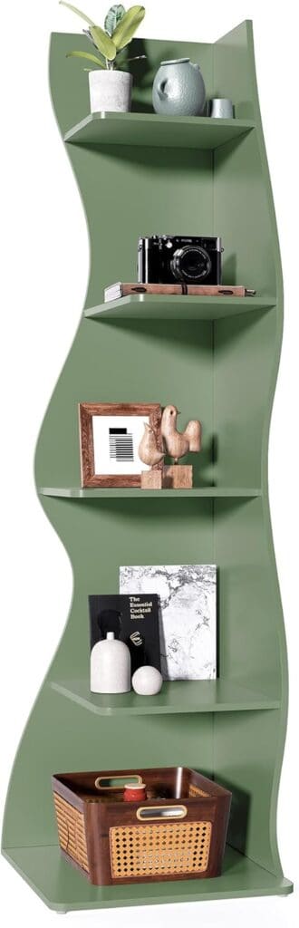 LITTLE TREE Small Corner Shelf-Green