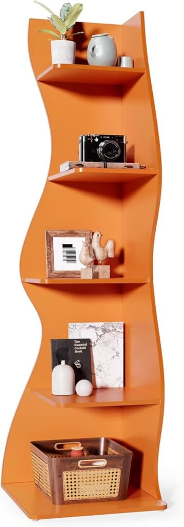 LITTLE TREE Small Corner Shelf-Orange