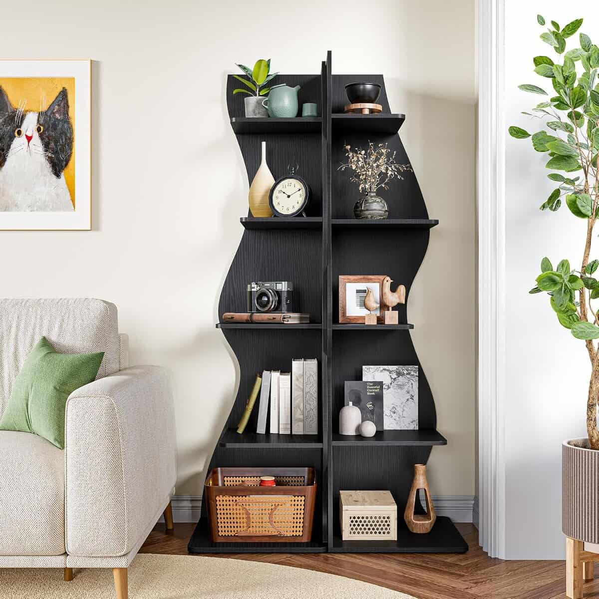LITTLE TREE Small Corner Shelf-Painted