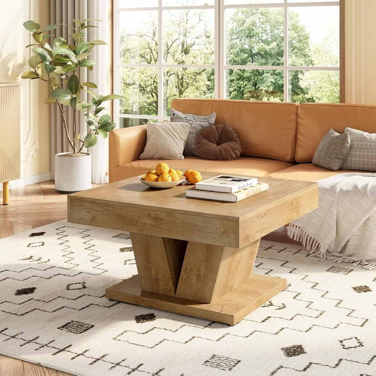LITTLE TREE Square Coffee Table-Oak