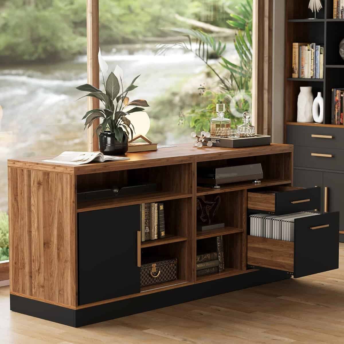 ModernMate 63-Inch Lateral File Cabinet with Lock