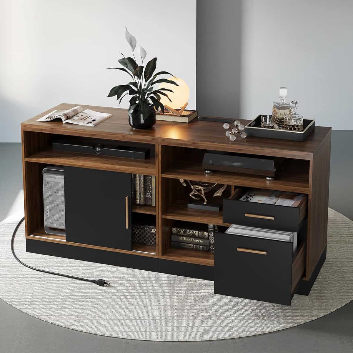 ModernMate 63-Inch Lateral File Cabinet with Lock