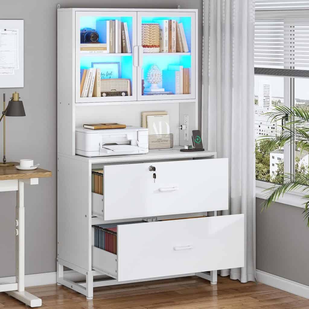 SEDETA 2 Drawer File Cabinet with Lock
