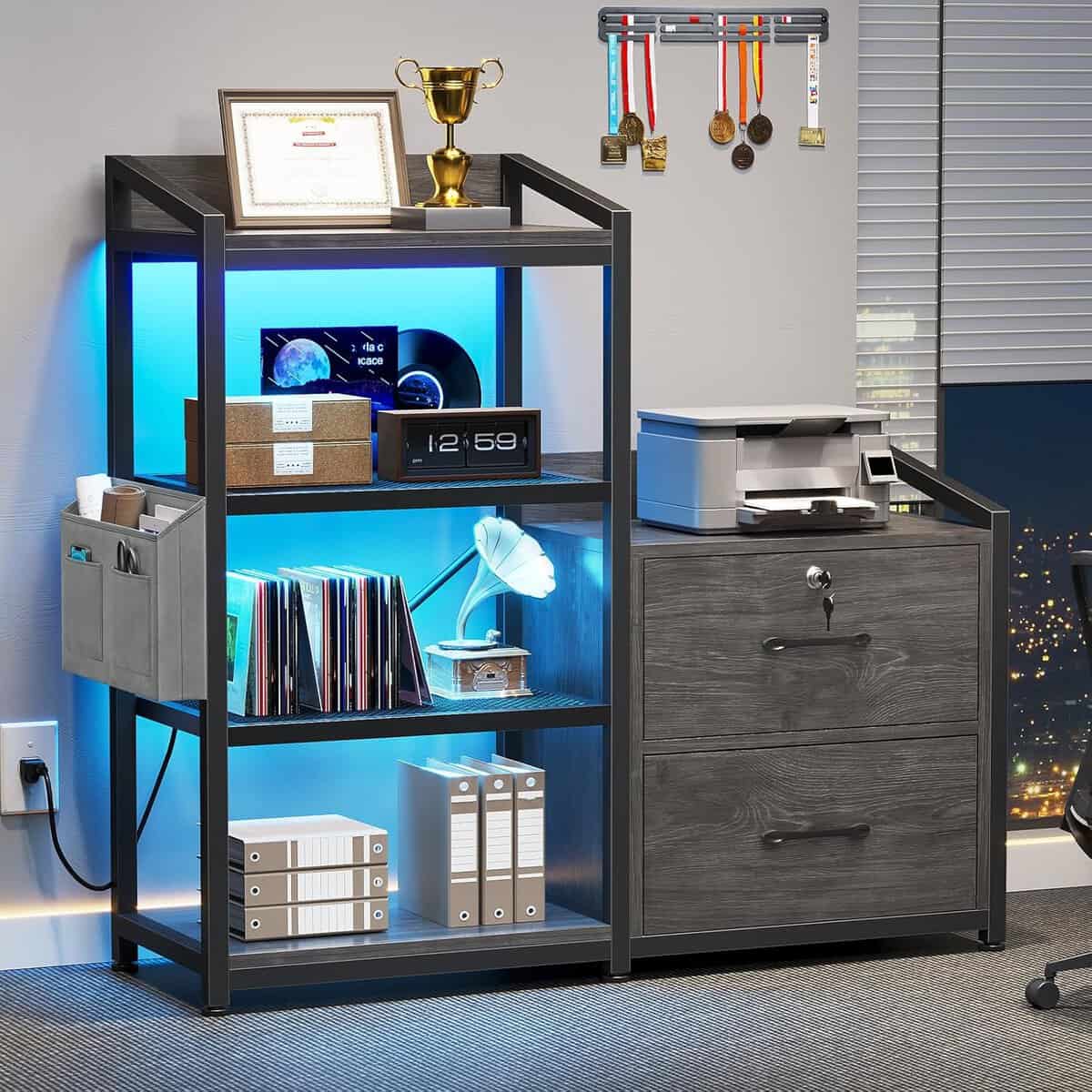 SEDETA 2-Drawer File Cabinet with Lock