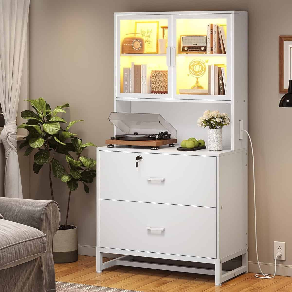 SEDETA 2 Drawer File Cabinet with Lock