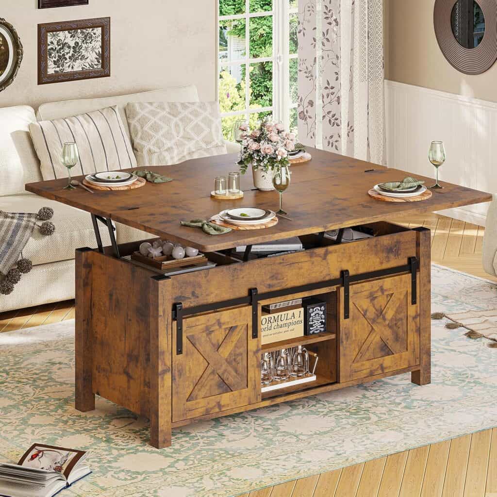 SEDETA 4-in-1 Lift Top Coffee Table