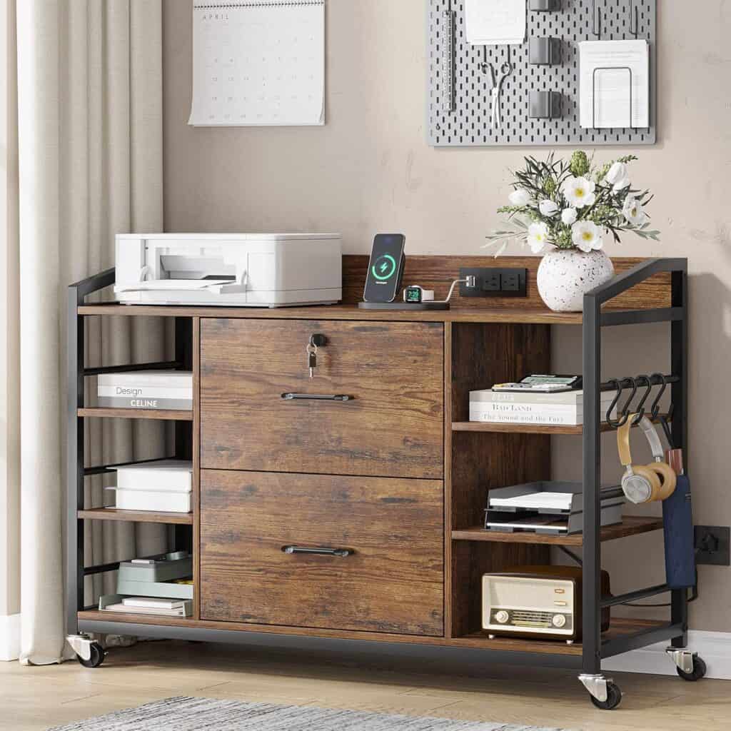 SEDETA 44-Inch File Cabinet with Lock