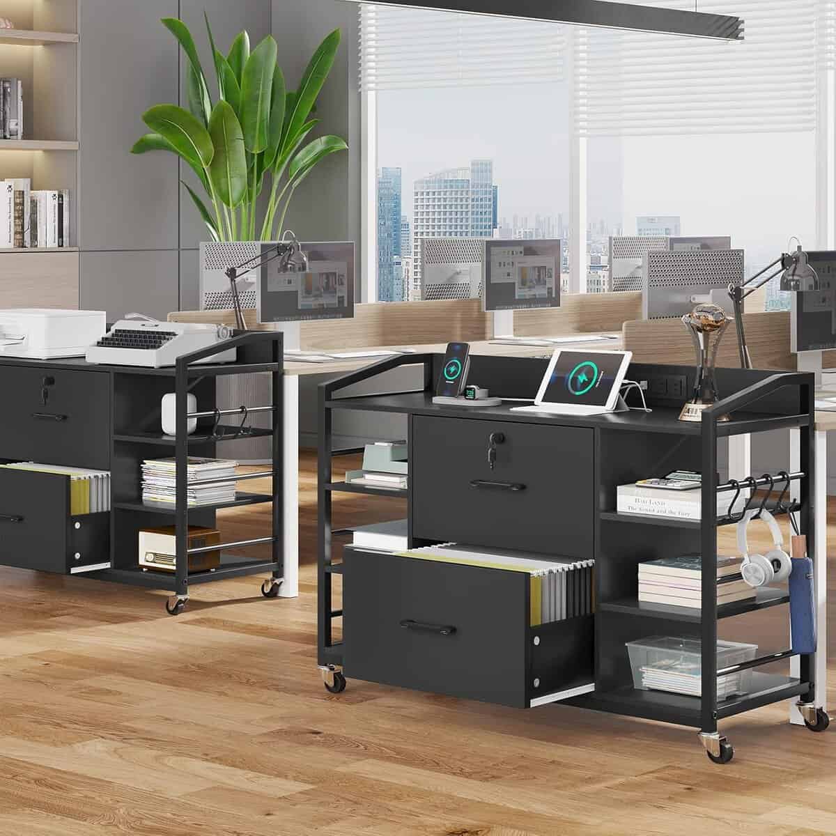 SEDETA 44-Inch Office File Cabinet with Lock