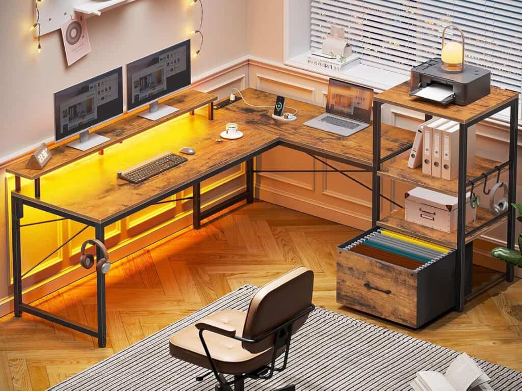 SEDETA 51-Inch L Shaped Office Desk