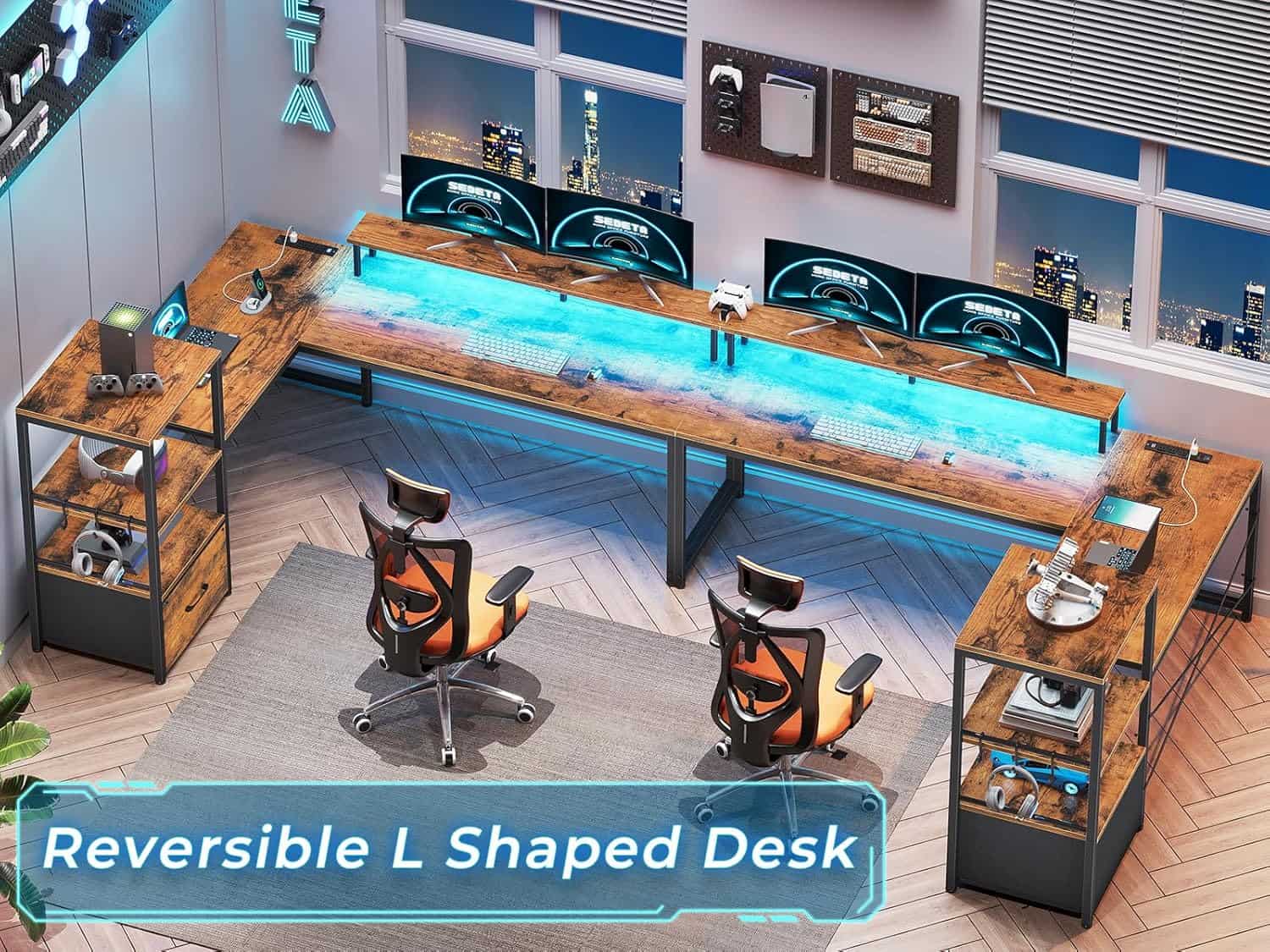 SEDETA 51-Inch L Shaped Office Desk