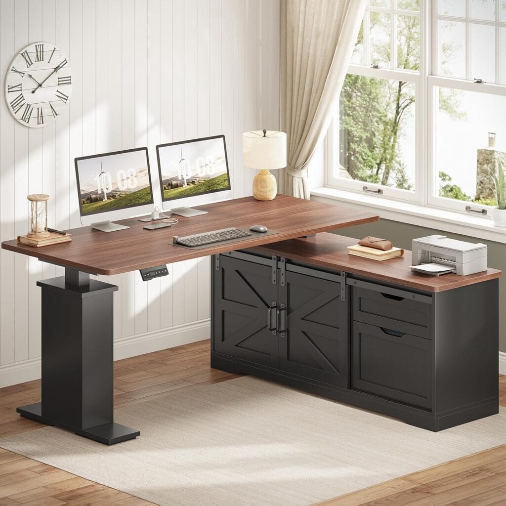 SEDETA 55-Inch L Shaped Standing Desk