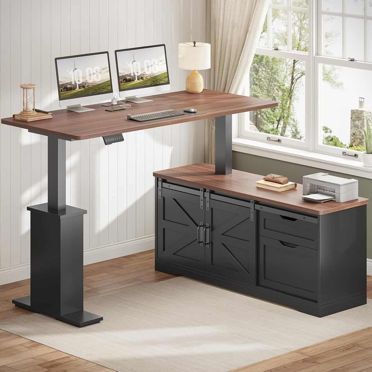 SEDETA 55-Inch L Shaped Standing Desk