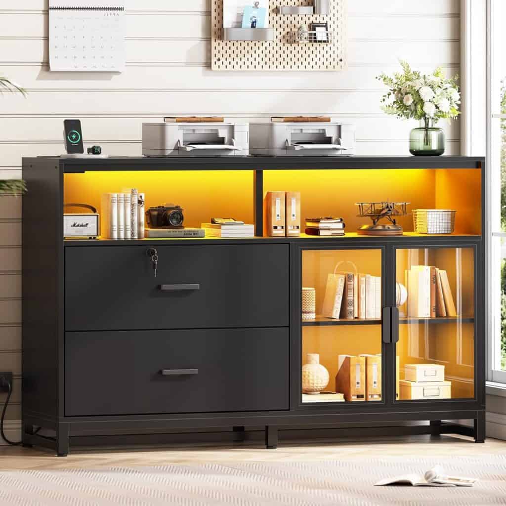 SEDETA 59-Inch File Cabinet with Lock