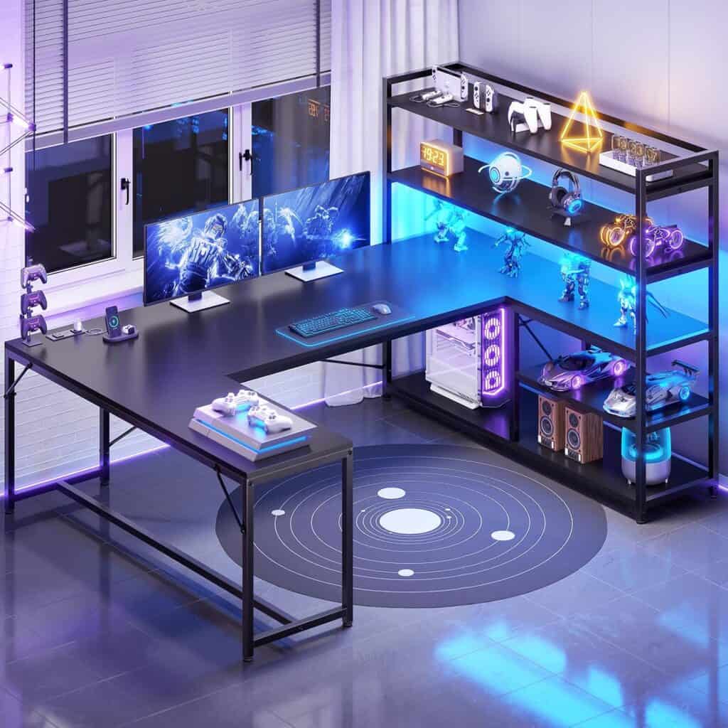 SEDETA 63″ L‑Shaped Gaming Desk