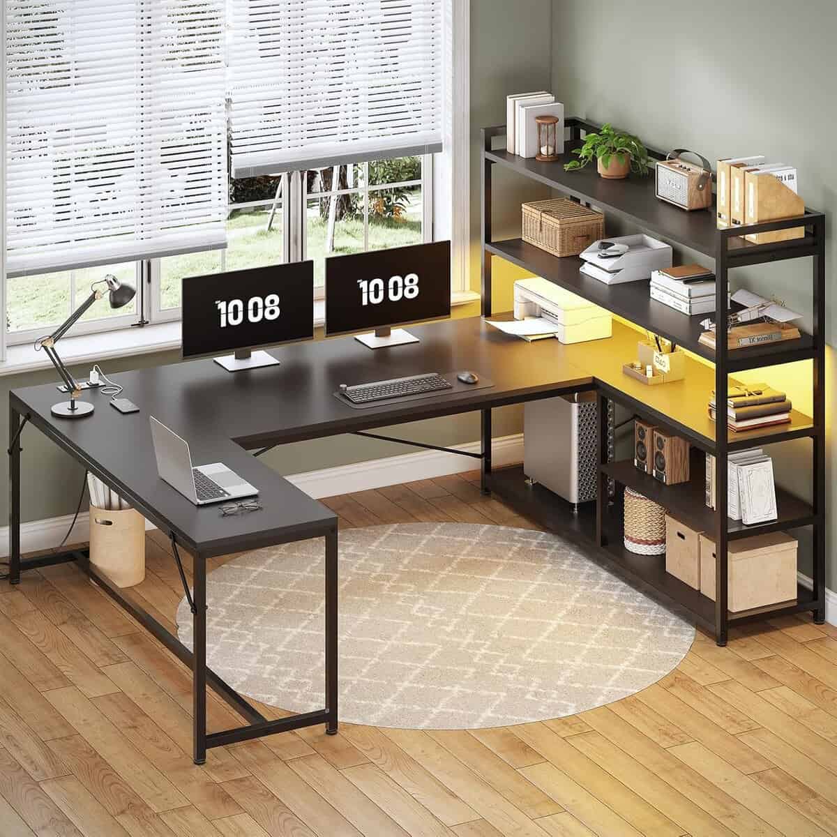SEDETA 63″ L‑Shaped Gaming Desk